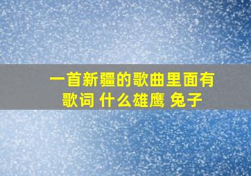 一首新疆的歌曲里面有歌词 什么雄鹰 兔子